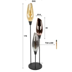 Calo vloerlamp verkrijgbaar in 2 maten!