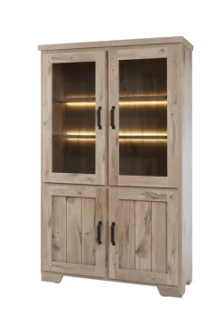 Cesar Vitrinekast incl. LED verlichting