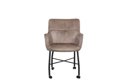 Chicago Armstoel op wieltjes