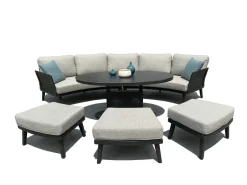 Cozy Livingset met coffee table en 3 hockers