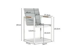 Dining tuinstoel 'Gerona'