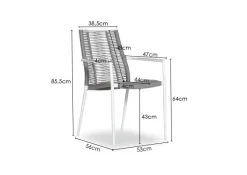 Dining tuinstoel 'Marcia' Stapelbaar