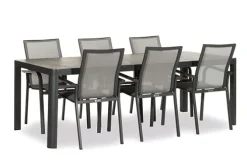 Diningset 'Reese' Dark Grey
