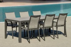 Diningset 'Reese' Dark Grey