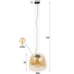 Float hanglamp in 3 kleuren en 2 maten!