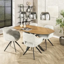 Herringbone eettafel