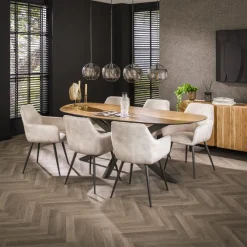 Herringbone eettafel