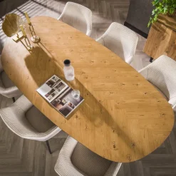 Herringbone eettafel