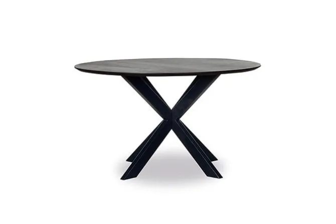 Mansours Eettafel Rond zwart