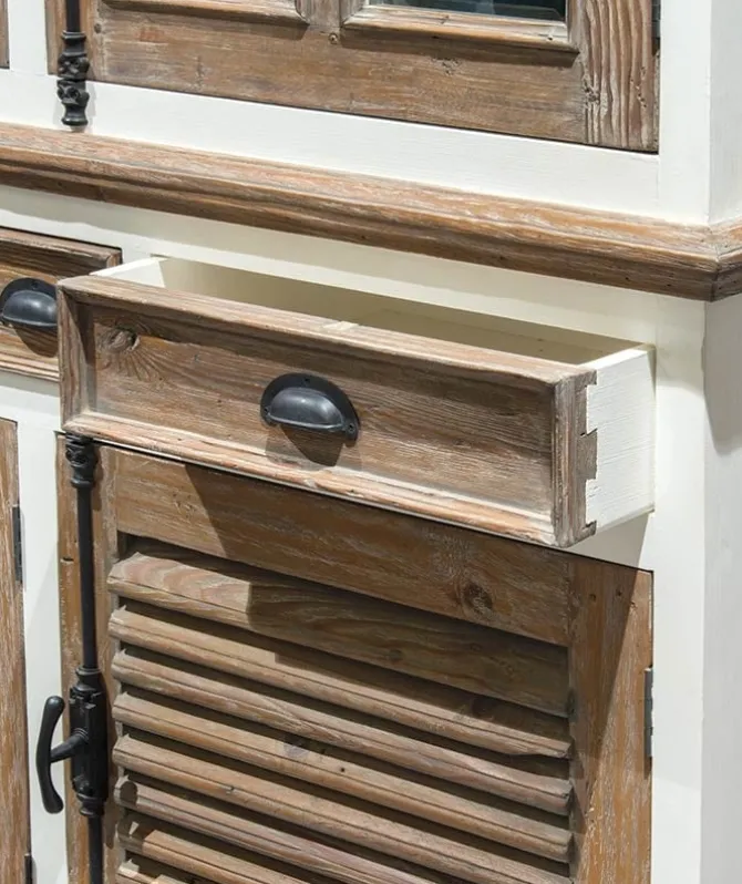 Martinique Glass Cabinet 3 deurs