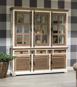 Martinique Glass Cabinet 3 deurs