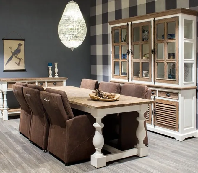 Martinique Glass Cabinet 3 deurs