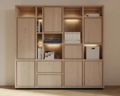 Oax wandkast inclusief LED verlichting