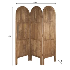 Odil roomdivider in hout