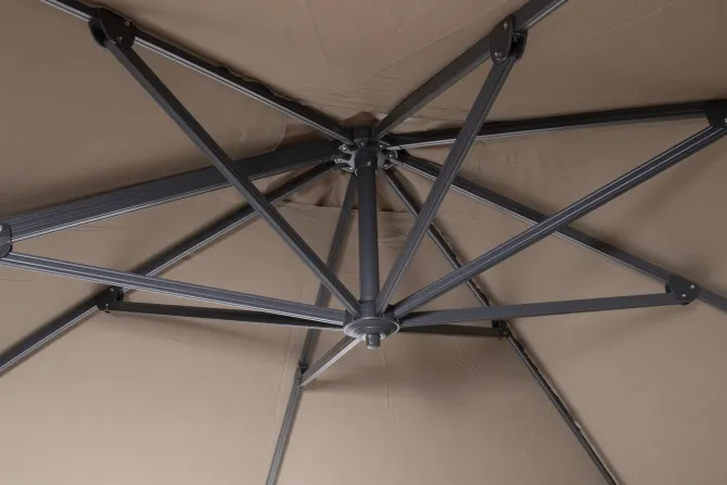 Palermo' Hangparasol vierkant 300 cm