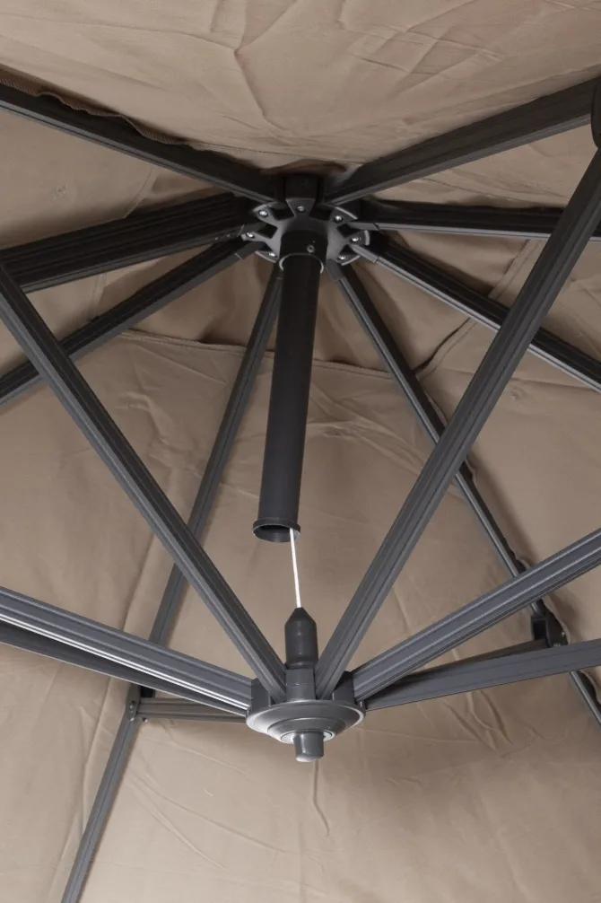 Palermo' Hangparasol vierkant 300 cm