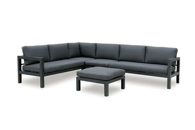 Palizzi loungeset met coffee table Antraciet