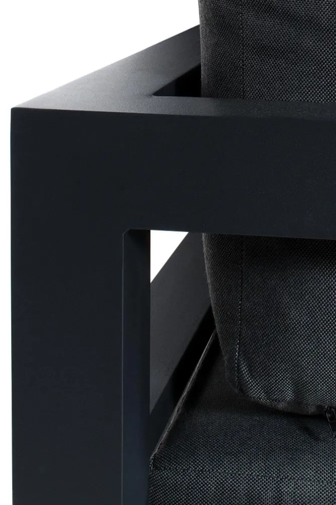 Palizzi loungeset met coffee table Antraciet