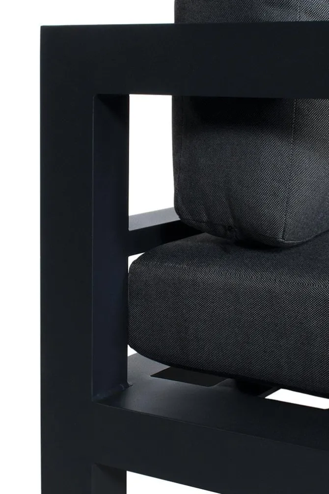 Palizzi loungeset met coffee table Antraciet