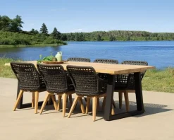 Provence' Dining tuintafel Zwart