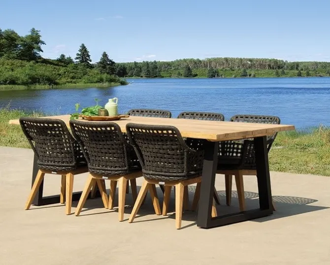 Provence' Dining tuintafel Zwart