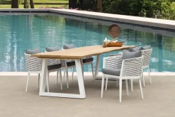 Provence' Dining tuintafel Wit