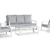Stoel-bank loungeset 'Sunlake' 4-delig Wit