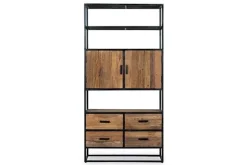 Vedic Boekenkast 2 deuren, 4 laden