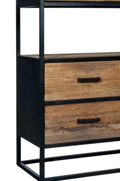 Vedic Boekenkast 2 deuren, 4 laden